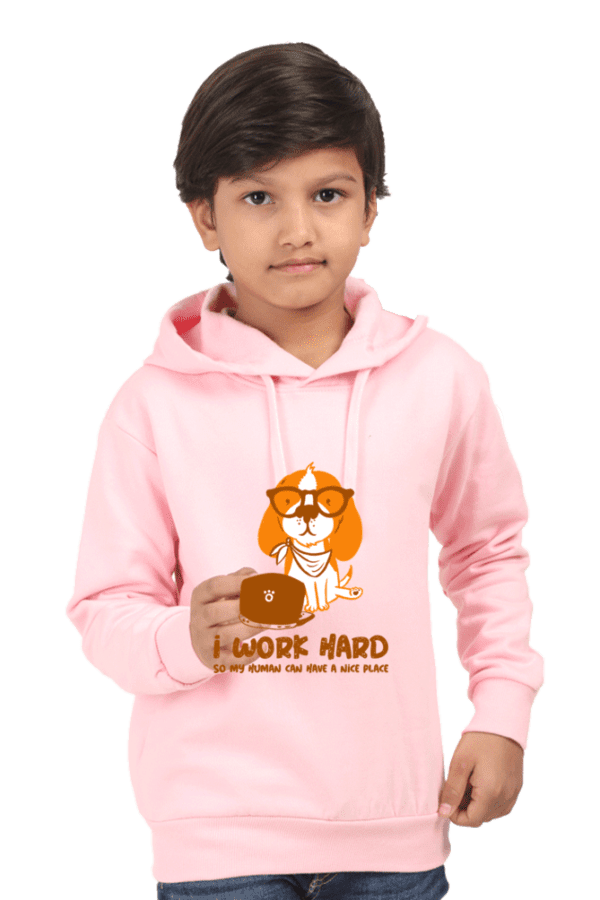 Kids Unisex Hoodie || I Work hard